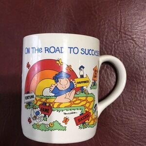 Ziggy On the Road to Success Graduation Cartoon Comic Humor Mug Cup Comic Strip